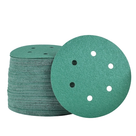 Legit Grit 6 inch Sand paper Disc, 6-Hole, 60 Grit, 100PK LG6-660-100